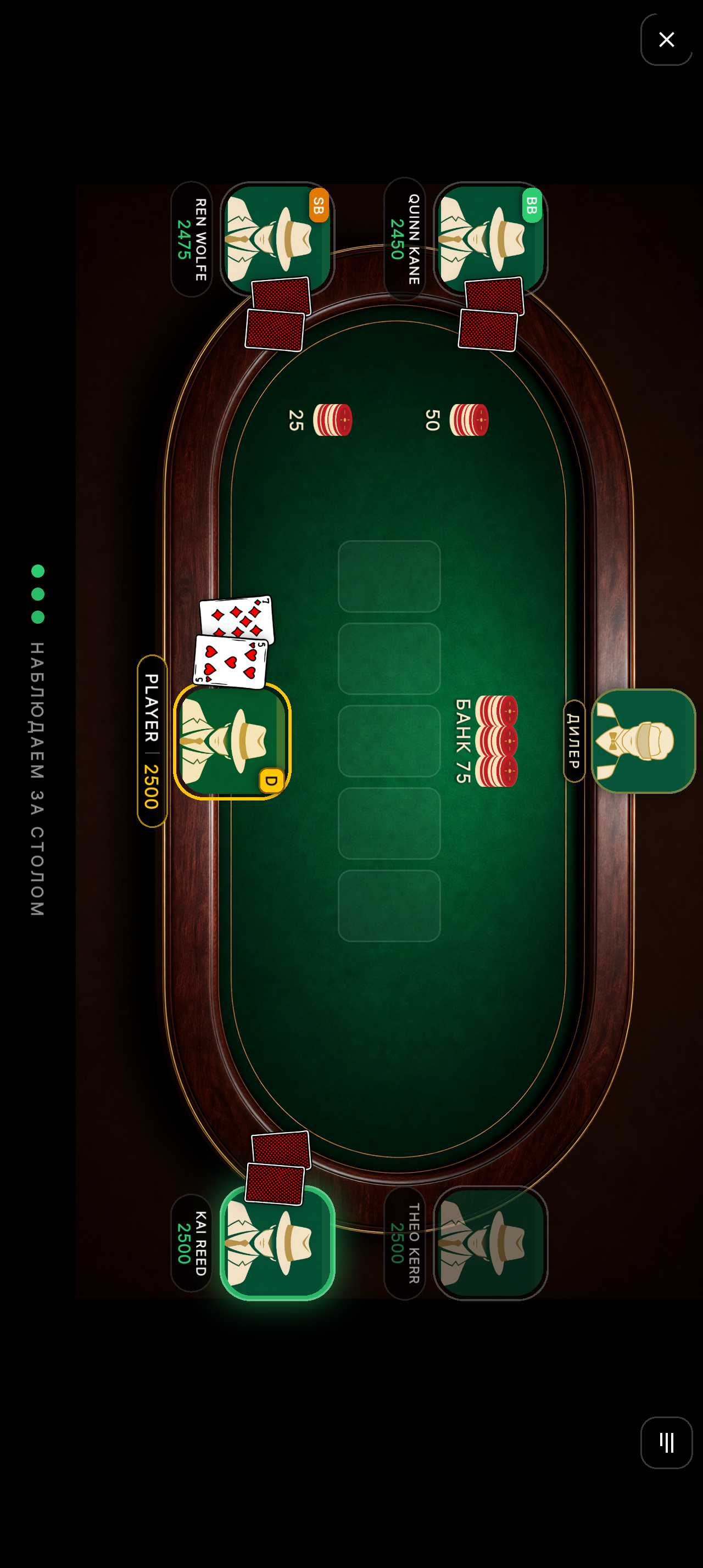 Gameplay table